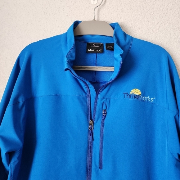 MARMOT Men's Tempo Softshell Jacket in  blue sapphire size XL - Picture 8 of 10